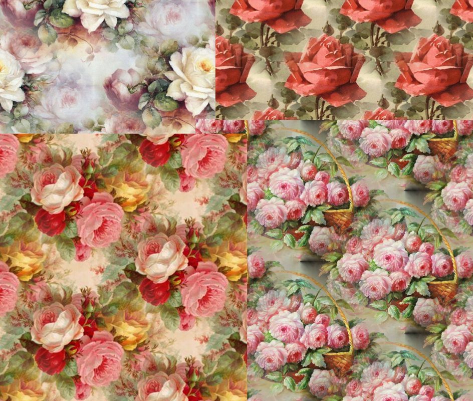 Vintage flowers digital paper,Flowers paper,Vintage,Flowers,digital - Image 3