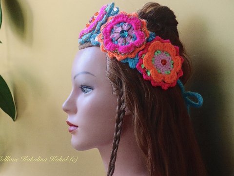 Häkel Anleitung 2 in 1 Blumen Krone und Gürtel Positive Vibration