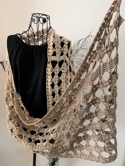 Crochet pattern stole "Penthesileia"