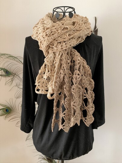 Crochet pattern stole "Penthesileia"