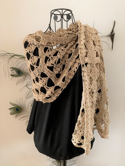 Crochet pattern stole "Penthesileia"