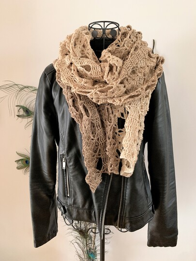 Crochet pattern stole "Penthesileia"