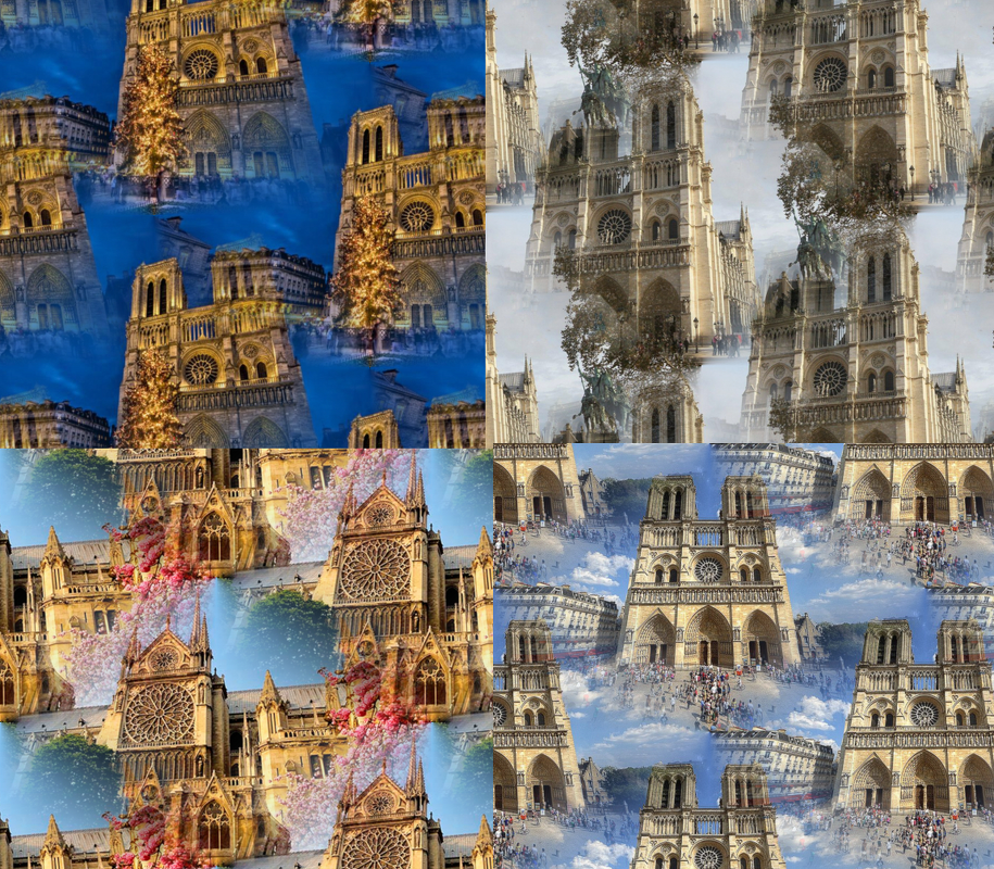 Notre-Dame de Paris,Notre-Dame paper,Notre-Dame digital,pattern,background - Image 3