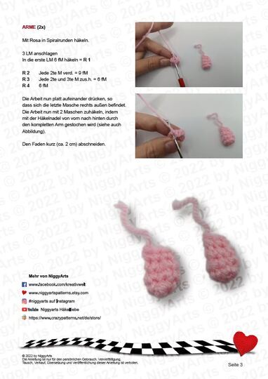 niedlicher Axolotl - Häkelanleitung von NiggyArts