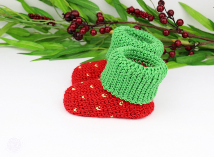 Baby- & Kindersocken "Erdbeere" (Gr. 50-116, 2 Var.)