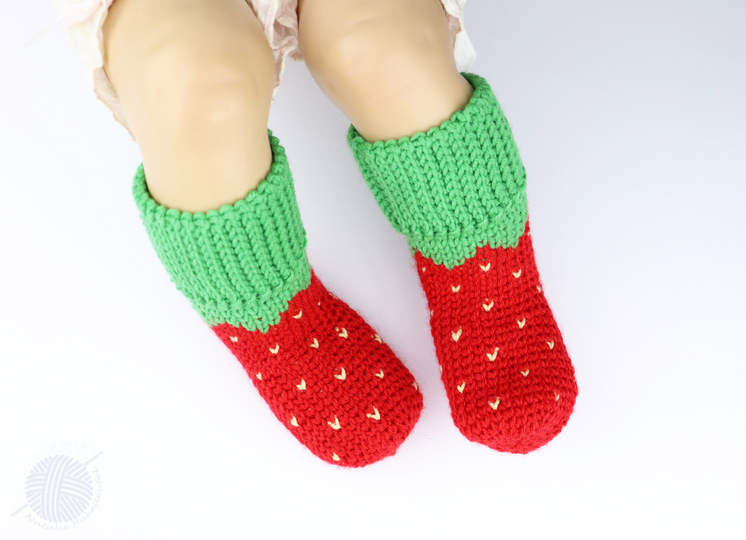 Baby- & Kindersocken "Erdbeere" (Gr. 50-116, 2 Var.)