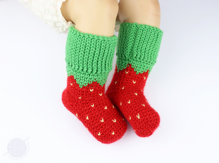 Baby- & Kindersocken "Erdbeere" (Gr. 50-116, 2 Var.)