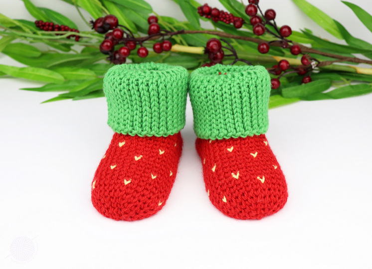 Baby- & Kindersocken "Erdbeere" (Gr. 50-116, 2 Var.)