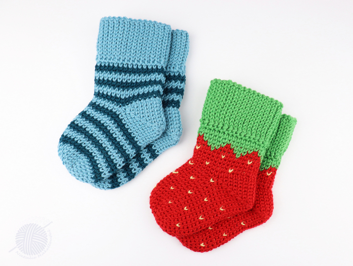 Baby- & Kindersocken "Erdbeere" (Gr. 50-116, 2 Var.)