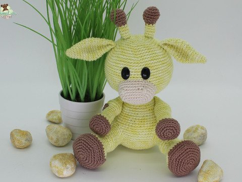 Kuschel Giraffe, mini - Häkelanleitung