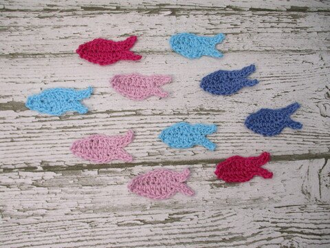 Häkelanleitung Mini Fische