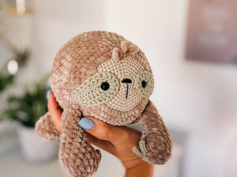 Häkelanleitung Faultier Avo