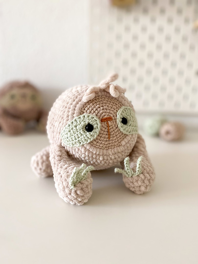 Häkelanleitung Faultier Avo