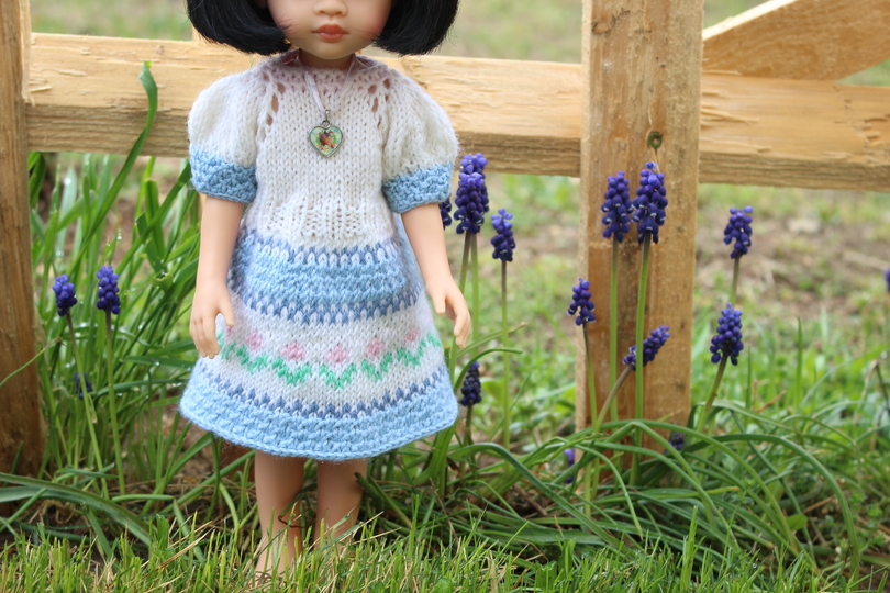 12-inch Dolls Norwegian Dress Knitting Pattern