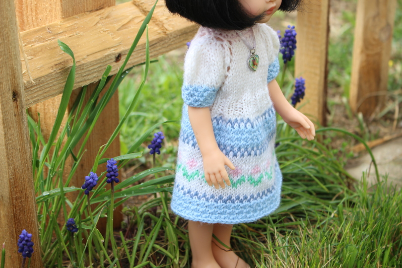 12-inch Dolls Norwegian Dress Knitting Pattern