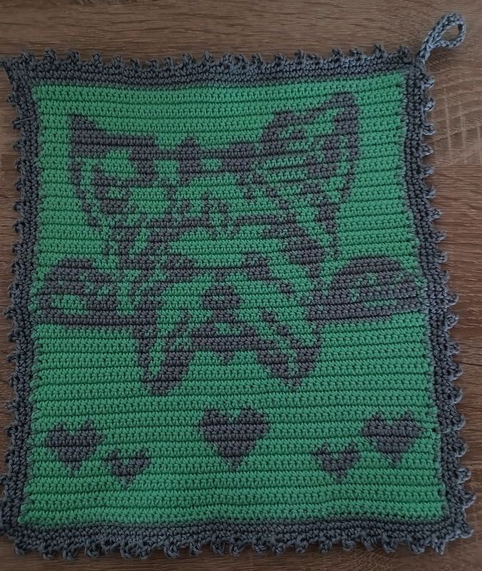 Häkelanleitung Topflappen Yorkshire Terrier