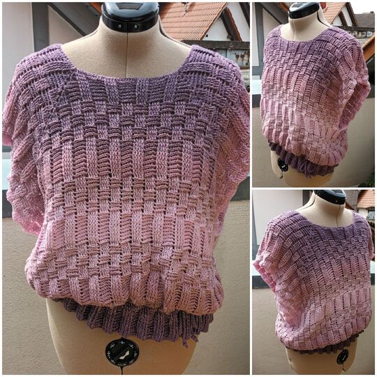 Häkelanleitung - oversize Slipover - Tunika - Blouson - "Square Dancer"