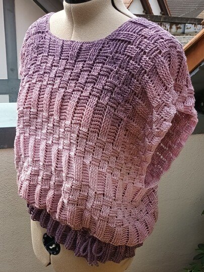 Häkelanleitung - oversize Slipover - Tunika - Blouson - "Square Dancer"