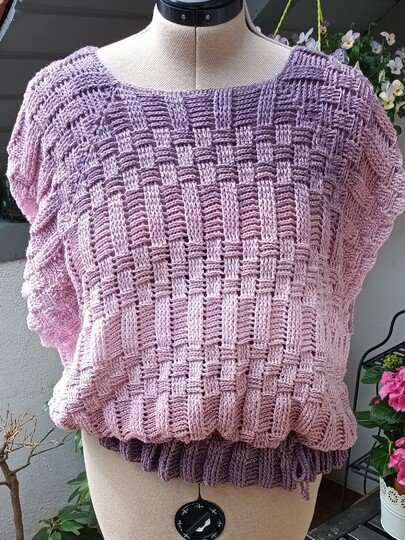 Häkelanleitung - oversize Slipover - Tunika - Blouson - "Square Dancer"