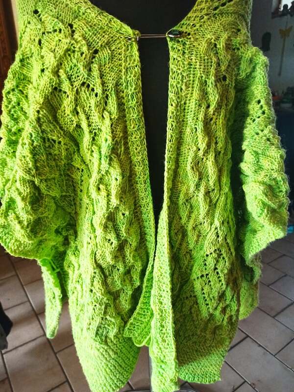 Seelenwärmer und/oder Cape Rennsteig als Set im Ajourmuster bis Größe XXXXL