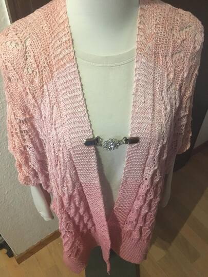 Seelenwärmer und/oder Cape Rennsteig als Set im Ajourmuster bis Größe XXXXL