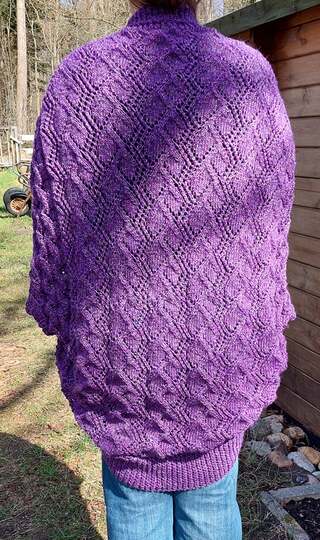 Seelenwärmer und/oder Cape Rennsteig als Set im Ajourmuster bis Größe XXXXL