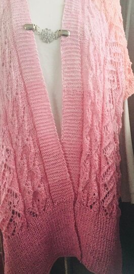 Seelenwärmer und/oder Cape Rennsteig als Set im Ajourmuster bis Größe XXXXL