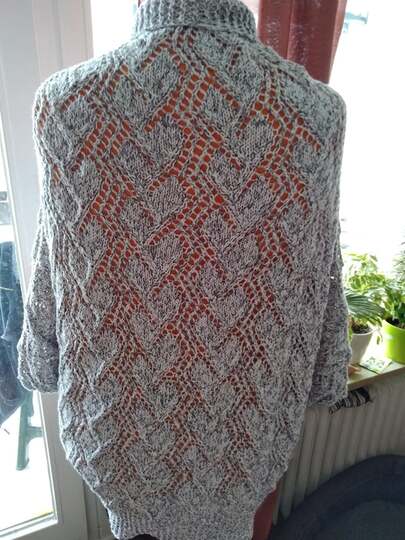 Seelenwärmer und/oder Cape Rennsteig als Set im Ajourmuster bis Größe XXXXL