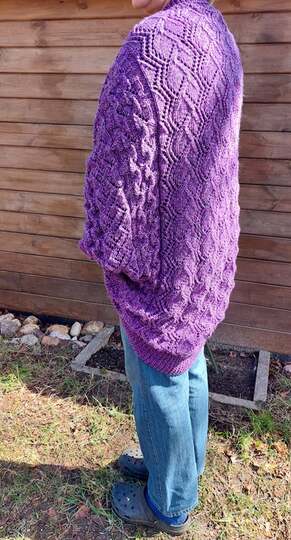 Seelenwärmer und/oder Cape Rennsteig als Set im Ajourmuster bis Größe XXXXL