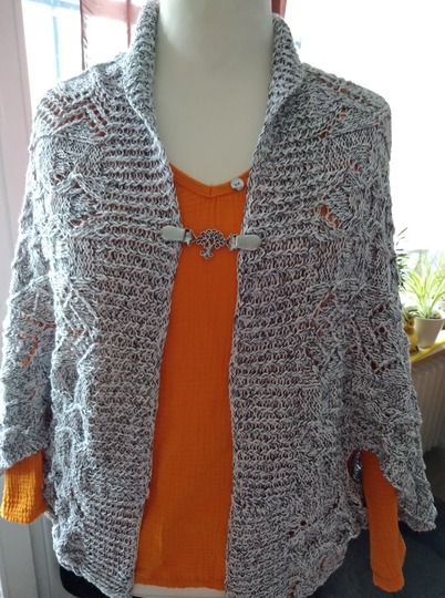 Seelenwärmer und/oder Cape Rennsteig als Set im Ajourmuster bis Größe XXXXL