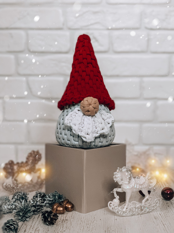 Crochet pattern Scandinavian gnome basket PDF digital
