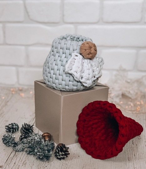 Crochet pattern Scandinavian gnome basket PDF digital