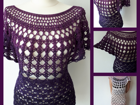 Top Sweet Kiss - als Top oder Kleid häkelbar