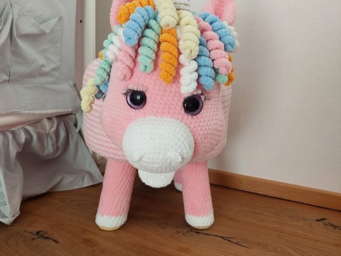 Giulias Einhorn Hocker   Deutsche Anleitung PDF