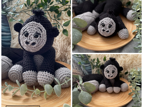 Häkelanleitung Rilli - Gorilla Baby - Dschungelbabys