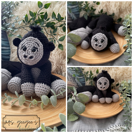 Häkelanleitung Rilli - Gorilla Baby - Dschungelbabys