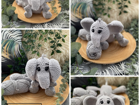Häkelanleitung Fanti - Elefantenbaby - Dschungelbabys