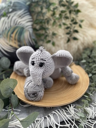 Häkelanleitung Fanti - Elefantenbaby - Dschungelbabys