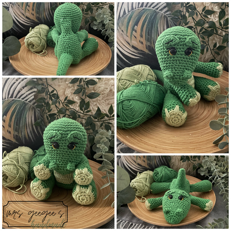 Häkelanleitung Kroko - Krokodilbaby- Dschungelbabys