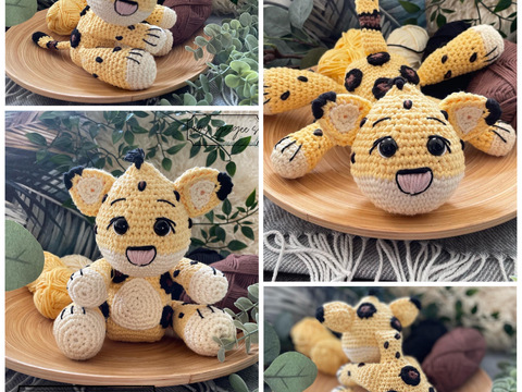 Häkelanleitung Pardi Leopardenbaby - Dschungelbabys