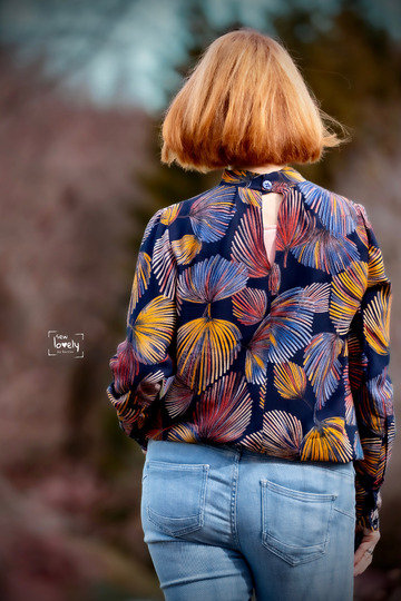 Schnittmuster Bluse mit Stehkragen und optionaler Schleife Damen Gr. 32-62