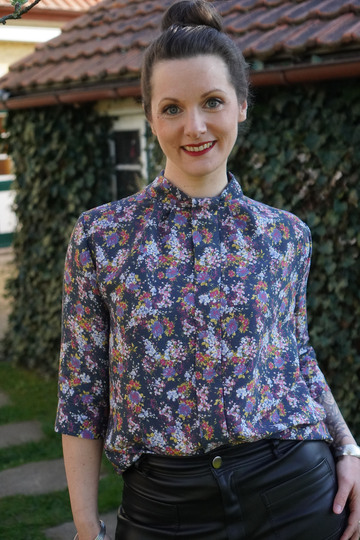 Schnittmuster Bluse mit Stehkragen und optionaler Schleife Damen Gr. 32-62