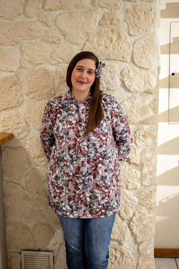 Schnittmuster Bluse mit Stehkragen und optionaler Schleife Damen Gr. 32-62