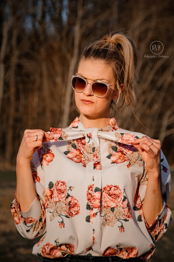 Schnittmuster Bluse mit Stehkragen und optionaler Schleife Damen Gr. 32-62