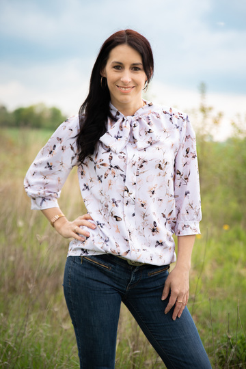 Schnittmuster Bluse mit Stehkragen und optionaler Schleife Damen Gr. 32-62
