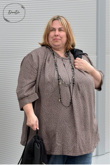 Schnittmuster Bluse mit Stehkragen und optionaler Schleife Damen Gr. 32-62