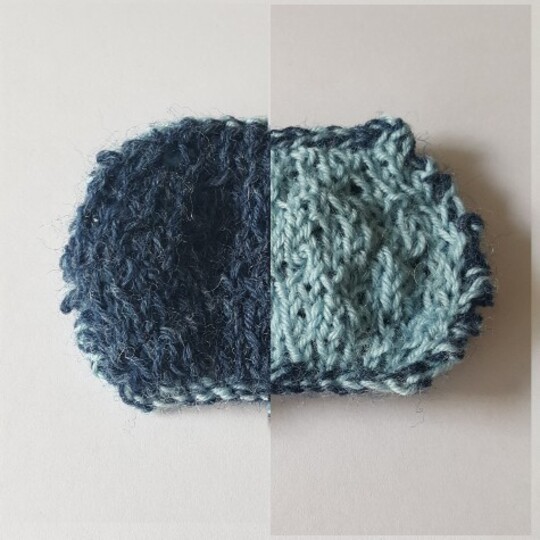 Strickanleitung Tutorial Doubleface Ab- und Zunahmen