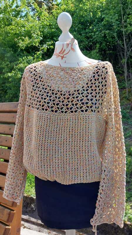 Häkelanleitung Korallino: modischer Pullover oder luftiges Sommershirt - Bild 7