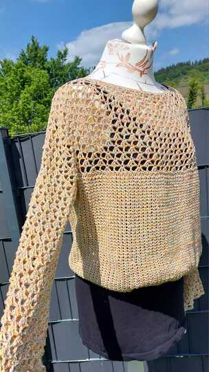 Häkelanleitung Korallino: modischer Pullover oder luftiges Sommershirt