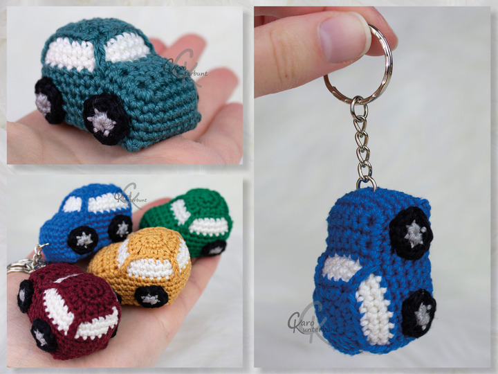 Auto Schlüsselanhänger - Häkelanleitung von CaroKunterbunt